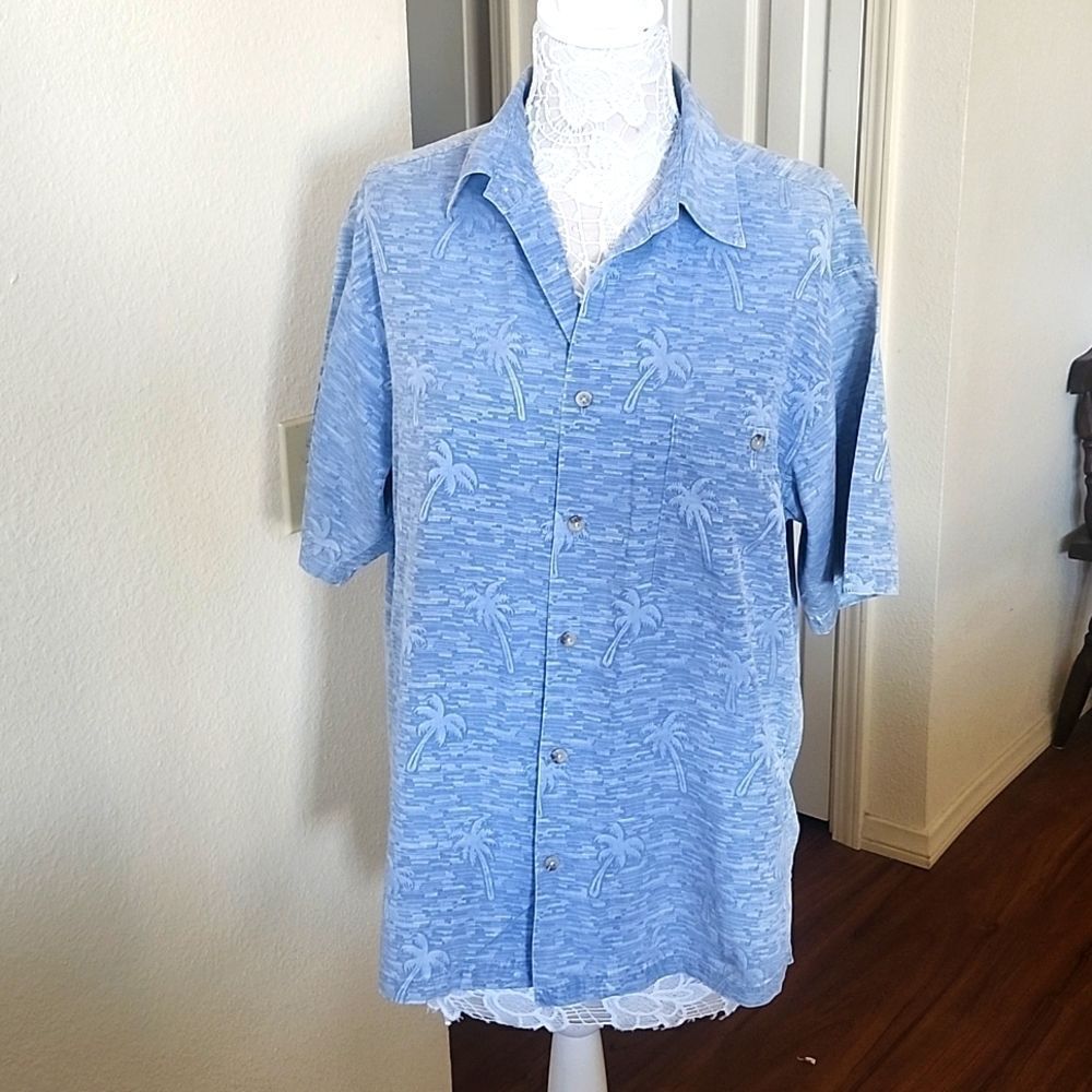 Ono & Company Silk Blend Aloha Shirt Size Medium